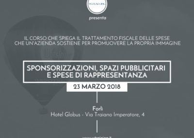 Sponsorizzazioni, spazi pubblicitari e spese di rappresentanza