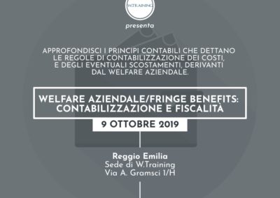 Welfare aziendale/fringe benefits: contabilizzazione e fiscalità