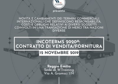 Incoterms 2020®: contratto di vendita/fornitura