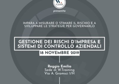 Gestione dei rischi d’impresa e sistemi di controllo aziendali
