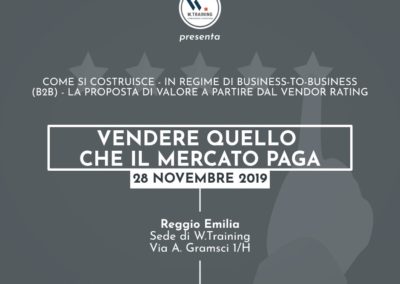 Vendere quello che il mercato paga