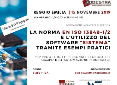 La norma EN ISO 13849-1/2 e l’utilizzo del software “Sistema”