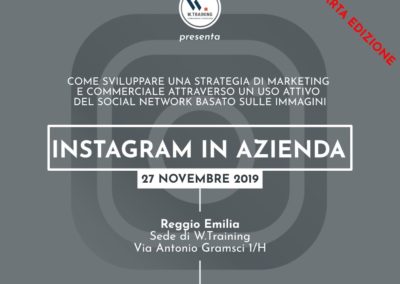 Instagram in azienda – QUARTA EDIZIONE