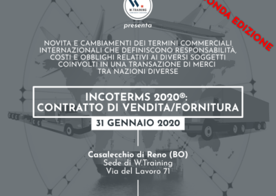 Incoterms 2020®: contratto di vendita/fornitura – SECONDA EDIZIONE