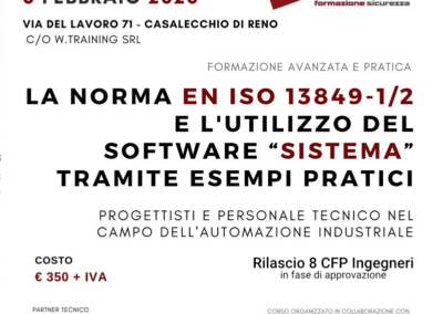 La norma EN ISO 13849-1/2 e l’utilizzo del software “Sistema” – SECONDA EDIZIONE