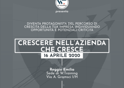 CRESCERE NELL’AZIENDA CHE CRESCE