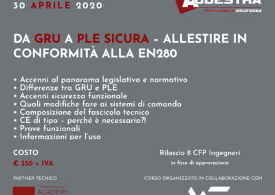 Da GRU a PLE sicura – Allestire in conformità alla EN280