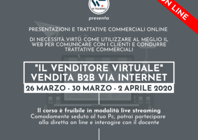 “IL VENDITORE VIRTUALE” – VENDITA B2B VIA INTERNET