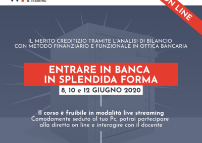 ENTRARE IN BANCA IN SPLENDIDA FORMA