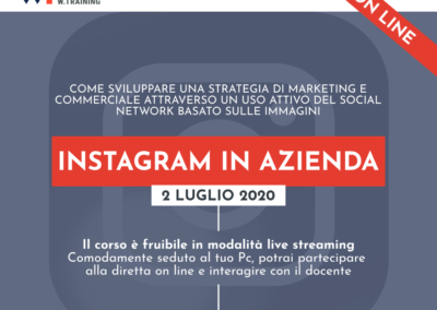 INSTAGRAM IN AZIENDA – QUINTA EDIZIONE