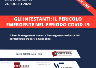 GLI INFESTANTI: IL PERICOLO EMERGENTE NEL PERIODO COVID-19