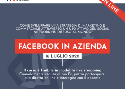 FACEBOOK IN AZIENDA – SECONDA EDIZIONE