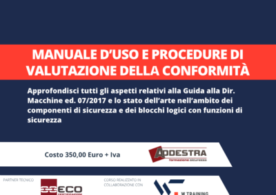 MANUALE D’USO E PROCEDURE DI VALUTAZIONE DELLA CONFORMITÀ