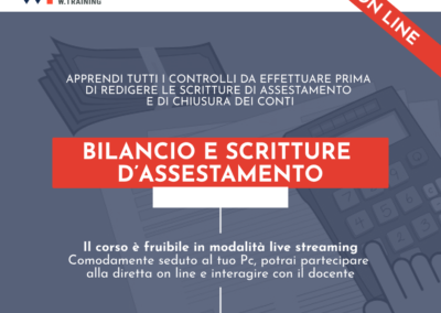BILANCIO E SCRITTURE D’ASSESTAMENTO