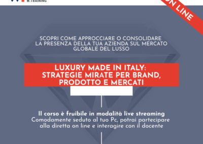 LUXURY MADE IN ITALY: STRATEGIE MIRATE PER BRAND, PRODOTTO E MERCATI