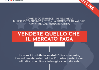 VENDERE QUELLO CHE IL MERCATO PAGA