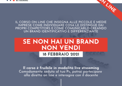 SE NON HAI UN BRAND NON VENDI