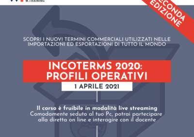 INCOTERMS 2020: PROFILI OPERATIVI – SECONDA EDIZIONE