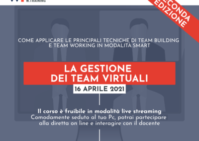 LA GESTIONE DEI TEAM VIRTUALI – SECONDA EDIZIONE