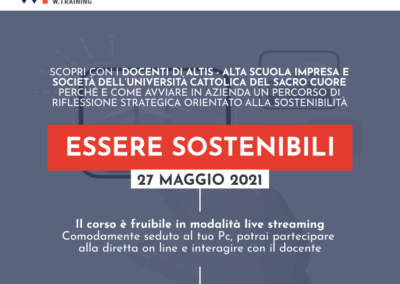 ESSERE SOSTENIBILI