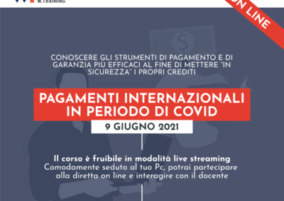 PAGAMENTI INTERNAZIONALI IN PERIODO DI COVID
