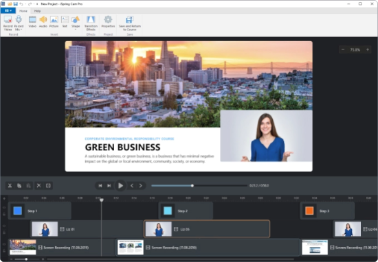iSpring editing video