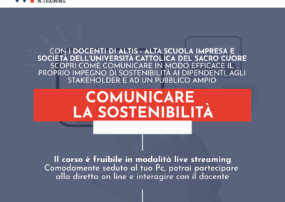 COMUNICARE LA SOSTENIBILITÀ