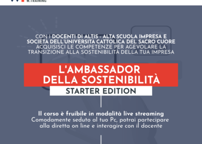 L’AMBASSADOR DELLA SOSTENIBILITÀ – STARTER EDITION