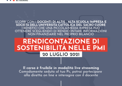 RENDICONTAZIONE DI SOSTENIBILITÀ NELLE PMI