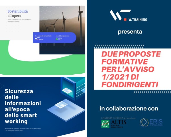 Sostenibilità e sicurezza delle informazioni: due proposte formative per l’Avviso 1/2021 di Fondirigenti
