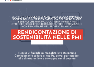 RENDICONTAZIONE DI SOSTENIBILITÀ NELLE PMI