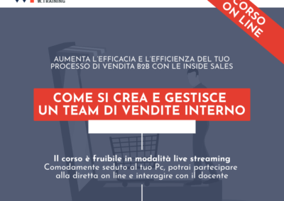COME SI CREA E GESTISCE UN TEAM DI VENDITE INTERNO