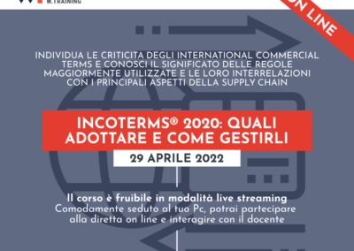 INCOTERMS® 2020: QUALI ADOTTARE E COME GESTIRLI