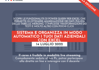 SISTEMA E ORGANIZZA IN MODO AUTOMATICO I TUOI DATI AZIENDALI CON EXCEL