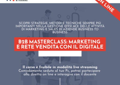 B2B MASTERCLASS: MARKETING E RETE VENDITA CON IL DIGITALE