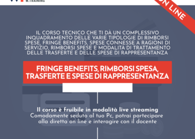 FRINGE BENEFITS, RIMBORSI SPESA, TRASFERTE E SPESE DI RAPPRESENTANZA-2022