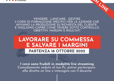 LAVORARE SU COMMESSA E SALVARE I MARGINI