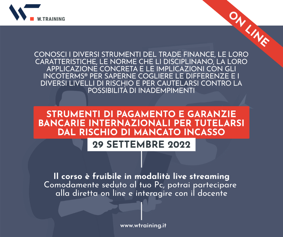 Banner-STRUMENTI DI PAGAMENTO E GARANZIE BANCARIE INTERNAZIONALI