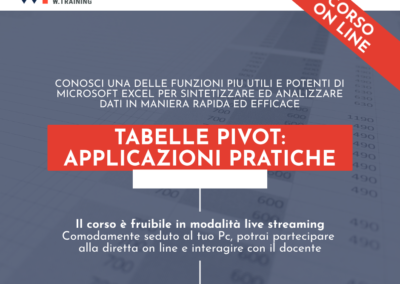 TABELLE PIVOT: APPLICAZIONI PRATICHE