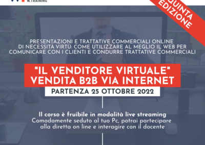 “IL VENDITORE VIRTUALE” – VENDITA B2B VIA INTERNET – QUINTA EDIZIONE