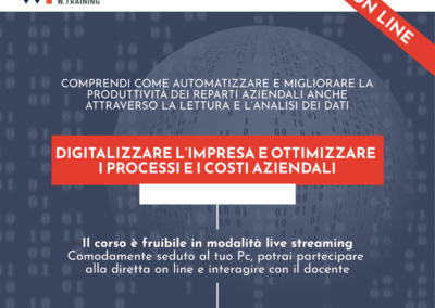 DIGITALIZZARE L’IMPRESA E OTTIMIZZARE I PROCESSI E I COSTI AZIENDALI