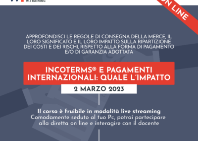 INCOTERMS® E PAGAMENTI INTERNAZIONALI: QUALE L’IMPATTO
