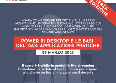 POWER BI DESKTOP E LE BASI DEL DAX: APPLICAZIONI PRATICHE – TERZA EDIZIONE