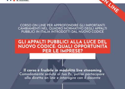 GLI APPALTI PUBBLICI ALLA LUCE DEL NUOVO CODICE: QUALI OPPORTUNITÀ PER LE IMPRESE?