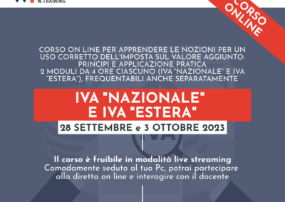 IVA “NAZIONALE” E IVA “ESTERA”