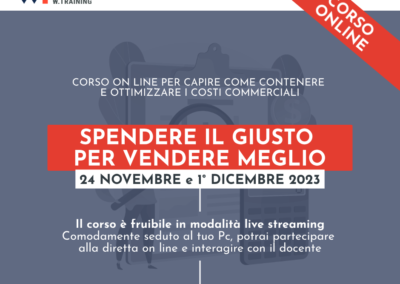 SPENDERE IL GIUSTO PER VENDERE MEGLIO