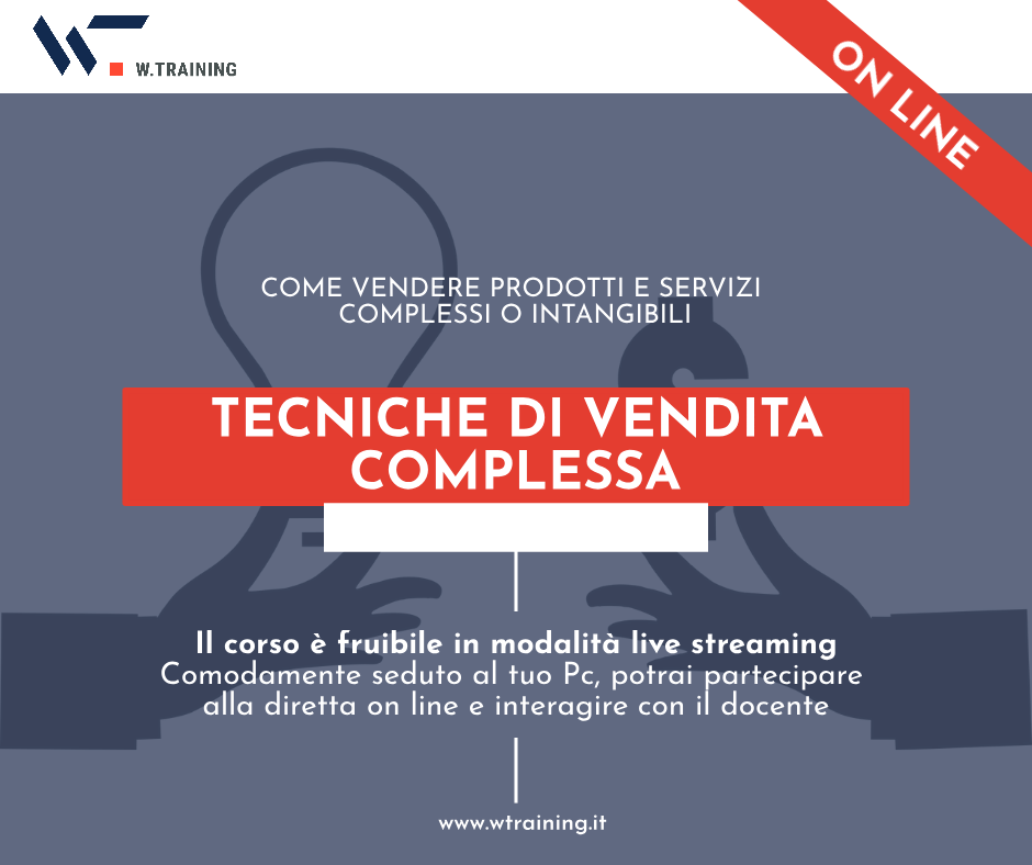 Tecniche di vendita complessa