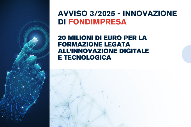 Fondimpresa Avviso 3/2025: una grande opportunità per l’innovazione aziendale